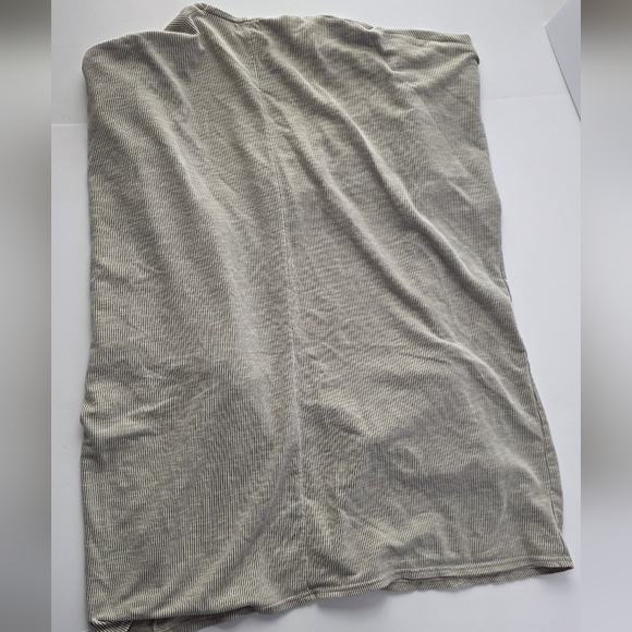 DONNI Cardigan Striped Ribbed OSFA Gray - Picture 11 of 11